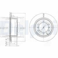 DELPHI BG4014 - Disco de freno