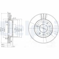 DELPHI BG4015 - Disco de freno