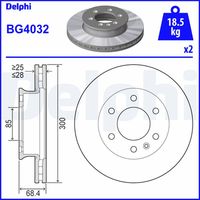 DELPHI BG4032 - Disco de freno