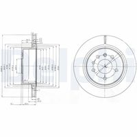 DELPHI BG4043 - Disco de freno