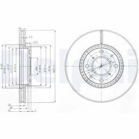 DELPHI BG4049 - Disco de freno