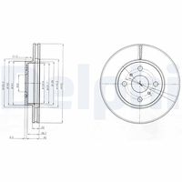 DELPHI BG4053 - Disco de freno