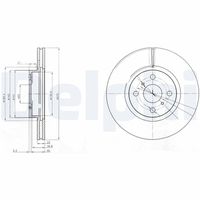 DELPHI BG4054 - Disco de freno