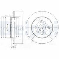 DELPHI BG4055 - Disco de freno