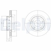 DELPHI BG4057 - Disco de freno