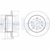 DELPHI BG4061 - Disco de freno