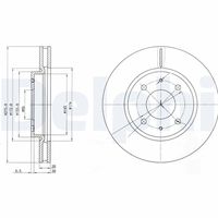 DELPHI BG4068 - Disco de freno