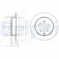 DELPHI BG4051 - Disco de freno