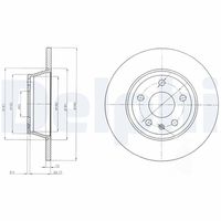 DELPHI BG4089 - Disco de freno