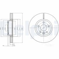 DELPHI BG4094 - Disco de freno