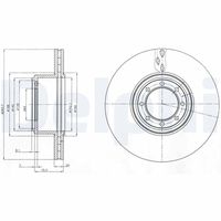 DELPHI BG4102 - Disco de freno