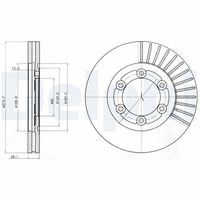 DELPHI BG4105 - Disco de freno