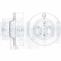 DELPHI BG4090 - Disco de freno