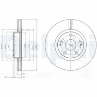 DELPHI BG4113 - Disco de freno