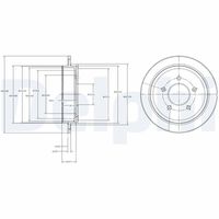 DELPHI BG4121 - Disco de freno