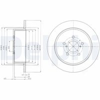 DELPHI BG4129 - Disco de freno