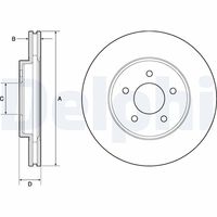 DELPHI BG4120 - Disco de freno