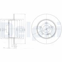 DELPHI BG4152 - Disco de freno