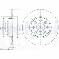 DELPHI BG4155 - Disco de freno