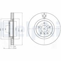 COMLINE ADC0279V - Disco de freno - Comline