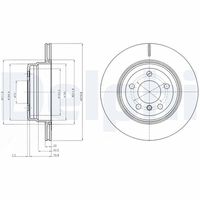 DELPHI BG4168 - Disco de freno