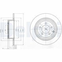 DELPHI BG4169 - Disco de freno