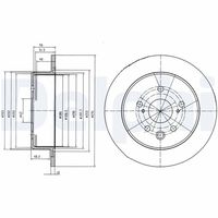 DELPHI BG4178 - Disco de freno