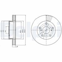 DELPHI BG4181 - Disco de freno