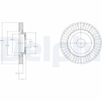 DELPHI BG4214 - Disco de freno