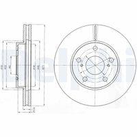 DELPHI BG4234 - Disco de freno