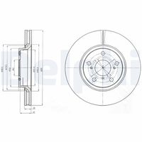 DELPHI BG4236 - Disco de freno