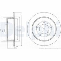 DELPHI BG4220 - Disco de freno