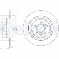 DELPHI BG4123 - Disco de freno