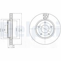 DELPHI BG4258 - Disco de freno