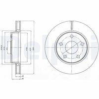 DELPHI BG4259 - Disco de freno