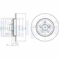 DELPHI BG4272 - Disco de freno