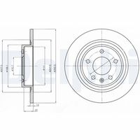 DELPHI BG4279 - Disco de freno