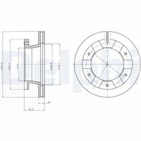 DELPHI BG4285 - Disco de freno