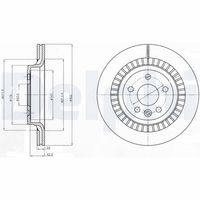 DELPHI BG4270 - Disco de freno