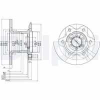 DELPHI BG429 - Disco de freno