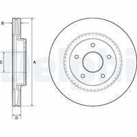 DELPHI BG4283 - Disco de freno