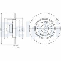 DELPHI BG4280 - Disco de freno