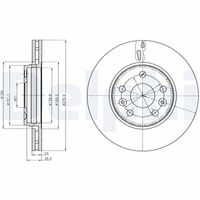 DELPHI BG4317 - Disco de freno