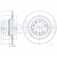 DELPHI BG4318 - Disco de freno