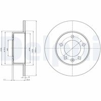 DELPHI BG4320 - Disco de freno