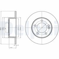 DELPHI BG4321 - Disco de freno