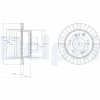 DELPHI BG4331 - Disco de freno