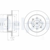 DELPHI BG4333 - Disco de freno