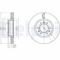 DELPHI BG4339 - Disco de freno