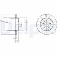 DELPHI BG4341 - Disco de freno